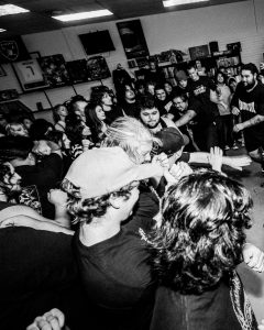 Crowd pit for Order of Elimination, live at the Mystery Shop, Oxnard, CA, August 31, 2024