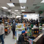 A crowd of people in the Mystery Shop, Oxnard, CA.