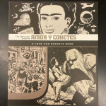 A picture of the front cover of "The Hernandez Brothers: Amor y Cohetes: A Love and Rockets book"