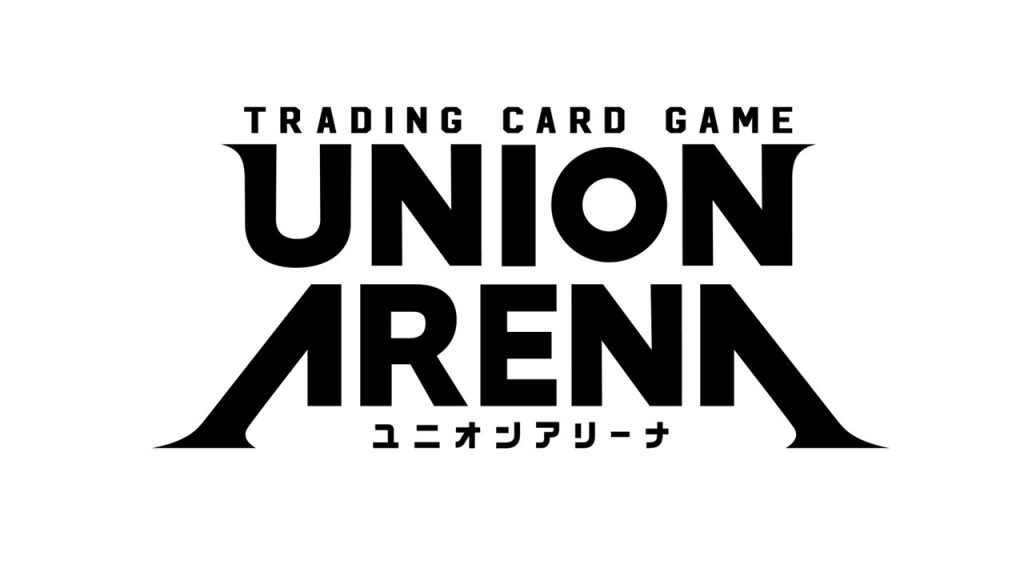 Union Arena Trading Card Game logo with Japanese (katakana) text below it that reads "union arina"