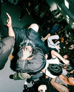 Live hardcore performance at the Mystery Shop, Oxnard, CA, March 20, 2025.