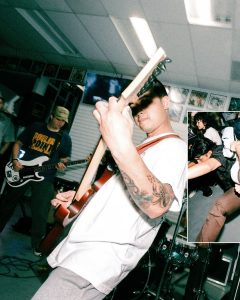 Live hardcore performance at the Mystery Shop, Oxnard, CA, March 20, 2025.