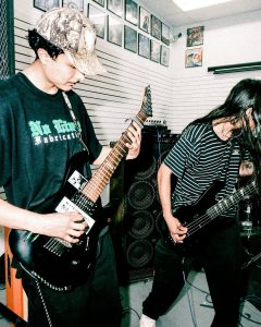 Live hardcore performance at the Mystery Shop, Oxnard, CA, March 20, 2025.