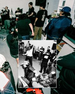 Live hardcore performance at the Mystery Shop, Oxnard, CA, March 20, 2025.