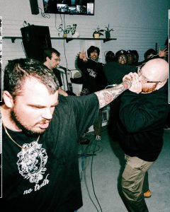 Live hardcore performance at the Mystery Shop, Oxnard, CA, March 20, 2025.