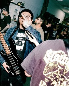Live hardcore performance at the Mystery Shop, Oxnard, CA, March 20, 2025.