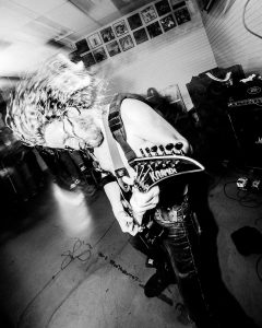 Live hardcore performance at the Mystery Shop, Oxnard, CA, April 10, 2025.