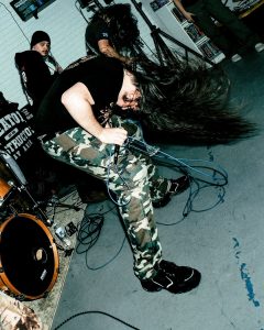 Live hardcore performance at the Mystery Shop, Oxnard, CA, April 10, 2025.