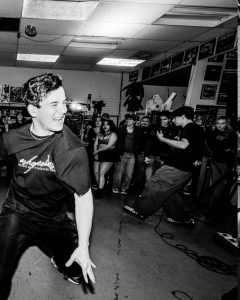 Live hardcore performance at the Mystery Shop, Oxnard, CA, April 10, 2025.