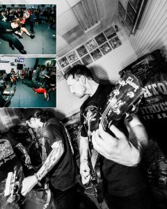 Live hardcore performance at the Mystery Shop, Oxnard, CA, April 10, 2025.