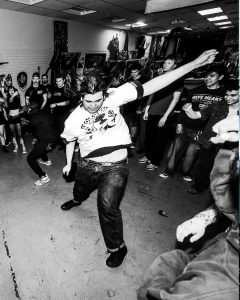 Live hardcore performance at the Mystery Shop, Oxnard, CA, April 10, 2025.