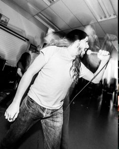 Live hardcore performance at the Mystery Shop, Oxnard, CA, April 10, 2025.