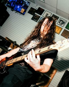 Live hardcore performance at the Mystery Shop, Oxnard, CA, April 10, 2025.