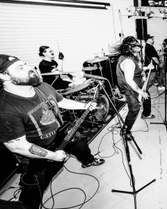Live hardcore performance at the Mystery Shop, Oxnard, CA, May 7, 2025.