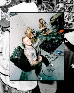 Live hardcore performance at the Mystery Shop, Oxnard, CA, May 7, 2025.