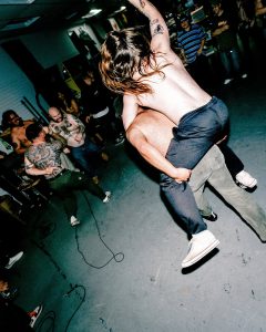Live hardcore performance at the Mystery Shop, Oxnard, CA, May 7, 2025.