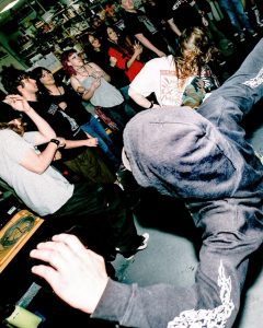 Live hardcore performance at the Mystery Shop, Oxnard, CA, May 7, 2025.