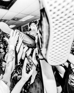 Live hardcore show at the Mystery Shop, Oxnard, CA, June 7, 2025.