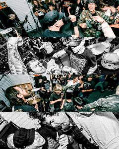Live hardcore show at the Mystery Shop, Oxnard, CA, June 7, 2025.