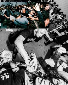 Live hardcore show at the Mystery Shop, Oxnard, CA, June 7, 2025.