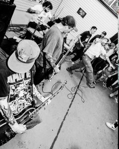 Combust performing live at the Mystery Shop, Oxnard, CA, July 15, 2025.