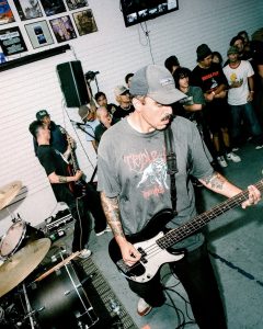 Combust performing live at the Mystery Shop, Oxnard, CA, July 15, 2025.